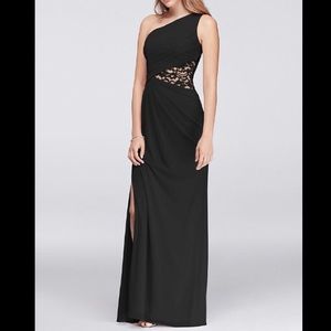 David’s Bridal One Shoulder Bridesmaids Dress